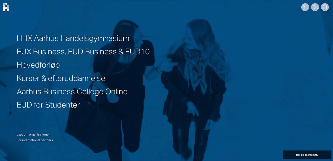 Aarhus Business College website