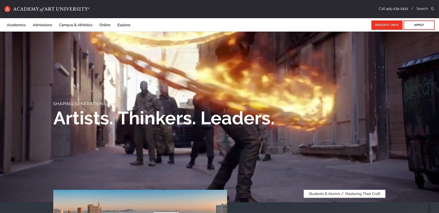 Academy of Art University website