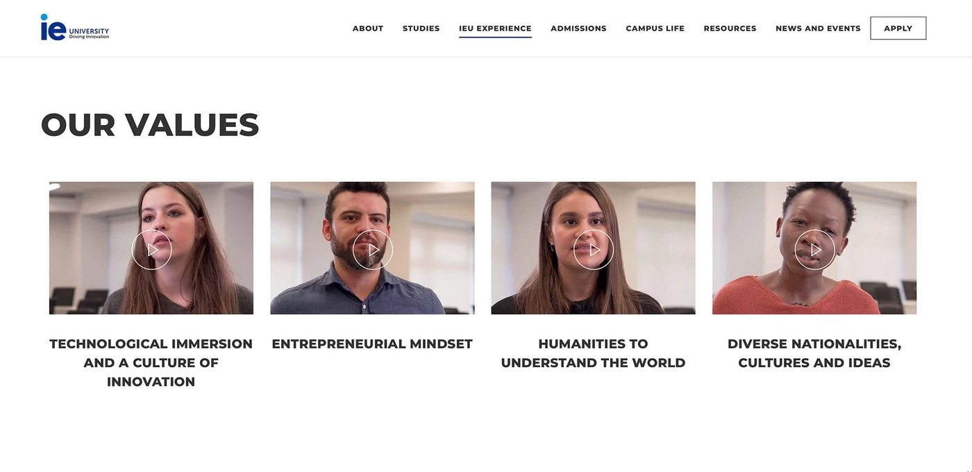 Instituto de Empresa website