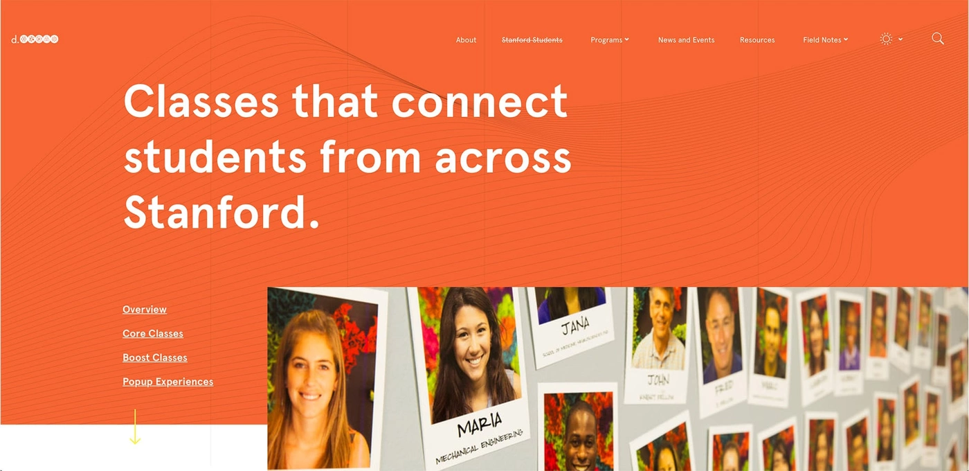 Hasso Plattner Institute of Design at Stanford University website